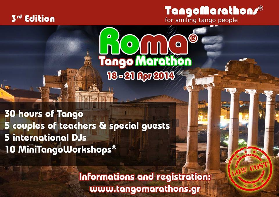 flyer roma tango marathon 2014